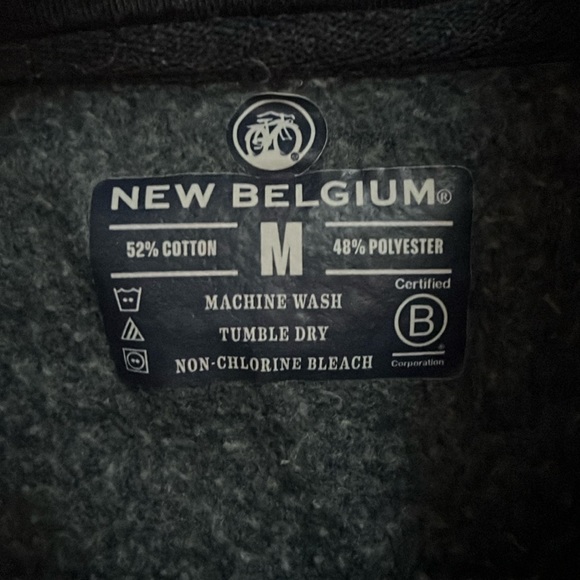 New Belgium Brewery Cowl Neck Sweatshirt, Size Medium - Picture 3 of 9